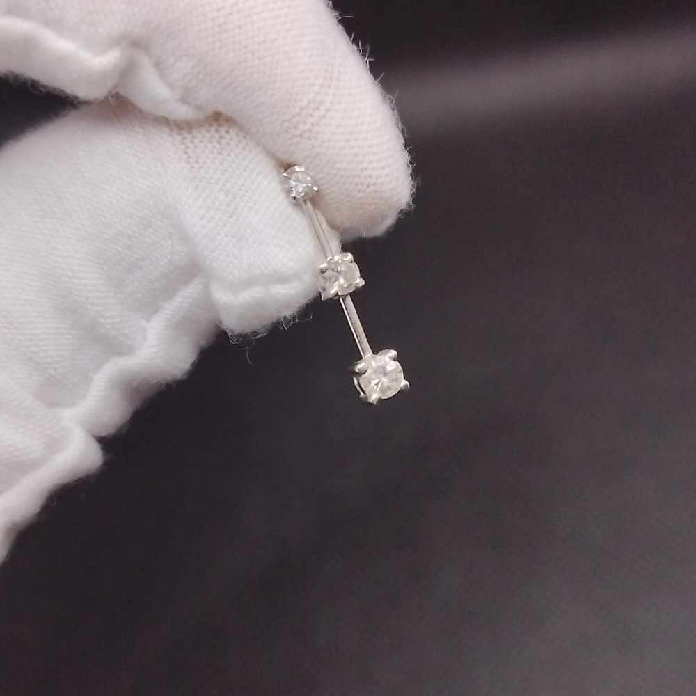 Elegant Diamond gold Bar pandant